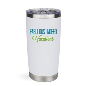 Fabulous Indeed Vacations 20 oz Logo Tumbler
