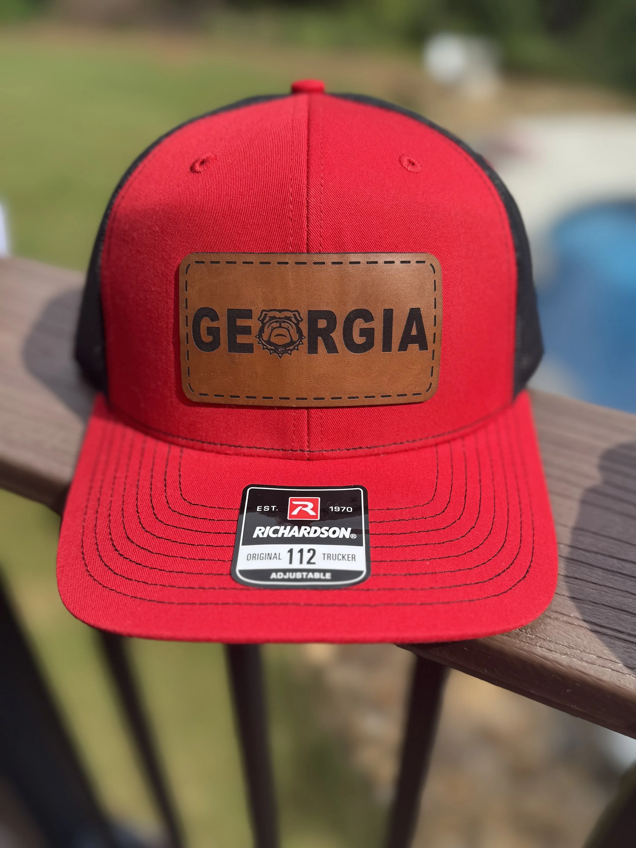 Georgia Leather Patch Hat