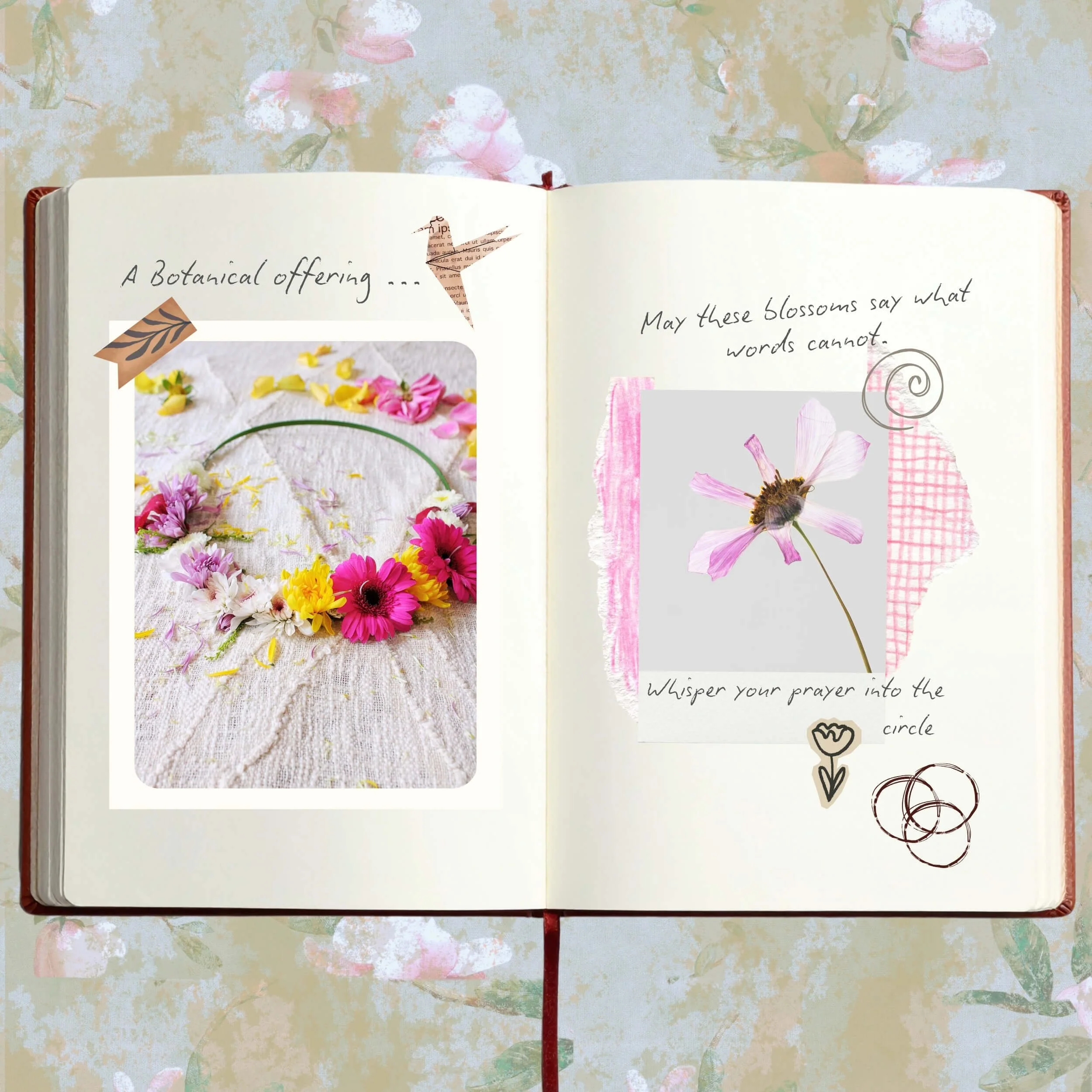 Botanical Wreath as an Offering to Someone in Need