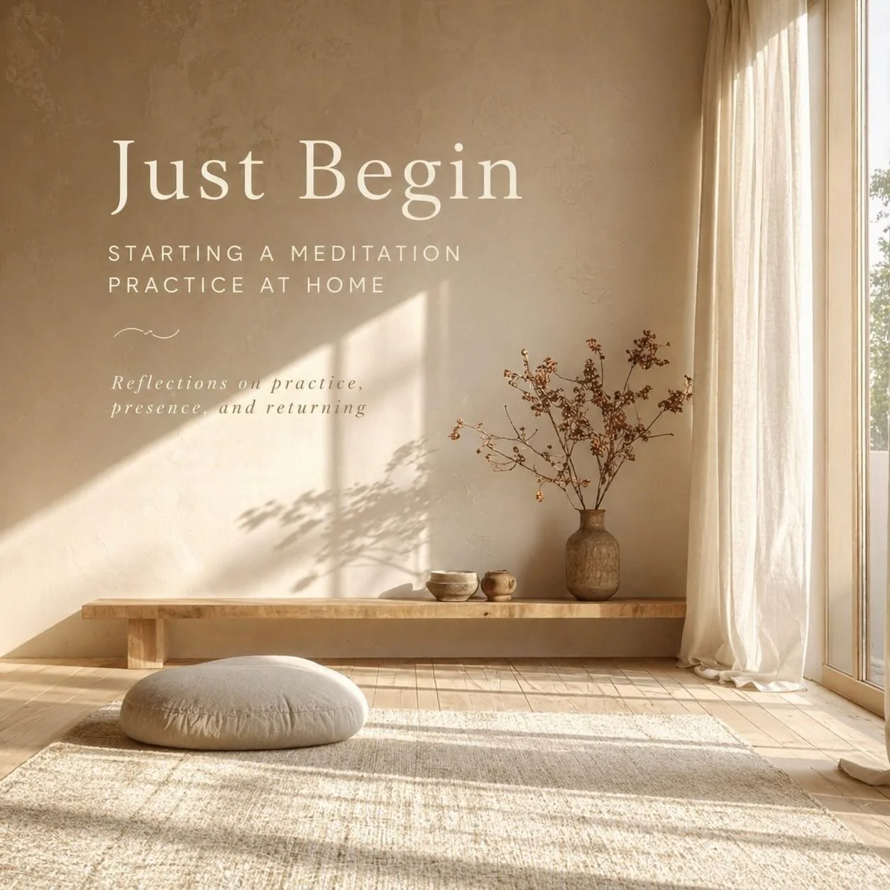 I&rsquo;ve noticed how easy it is to overthink and complicate simply being.

Gratefully,over time, that has softened.

I wrote a quiet reflection on BEGINNING A MEDITATION PRACTICE AT HOME, with the intention of softening any tendencies we may notice