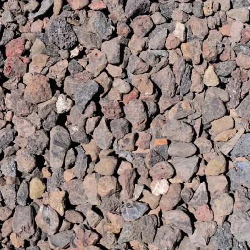 Close-up of small, irregularly shaped rocks and gravel.