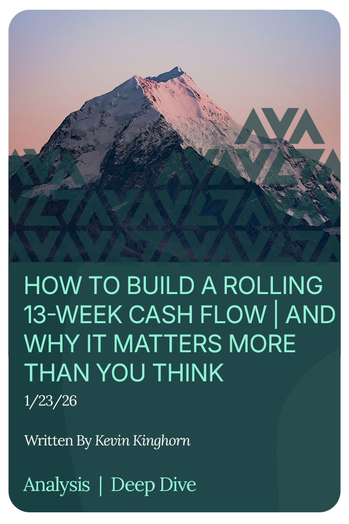 How to Build a Rolling 13-Week Cash Flow