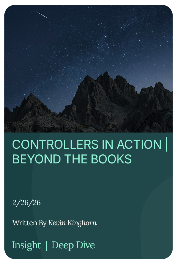 CONTROLLERS IN ACTION | Beyond the Books