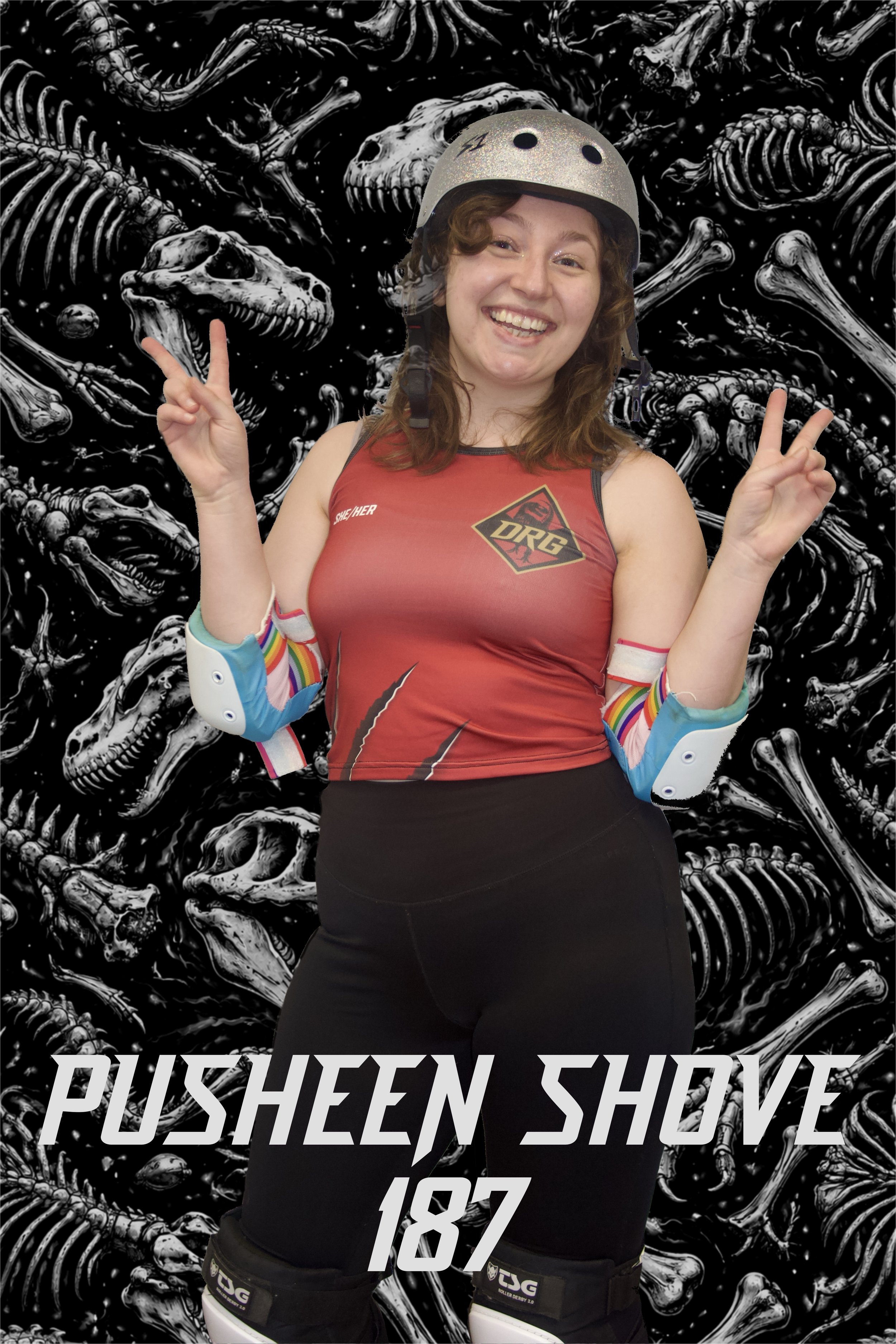 Two smiling women in athletic red and black uniforms standing in front of a fence on a sports field, giving thumbs up.