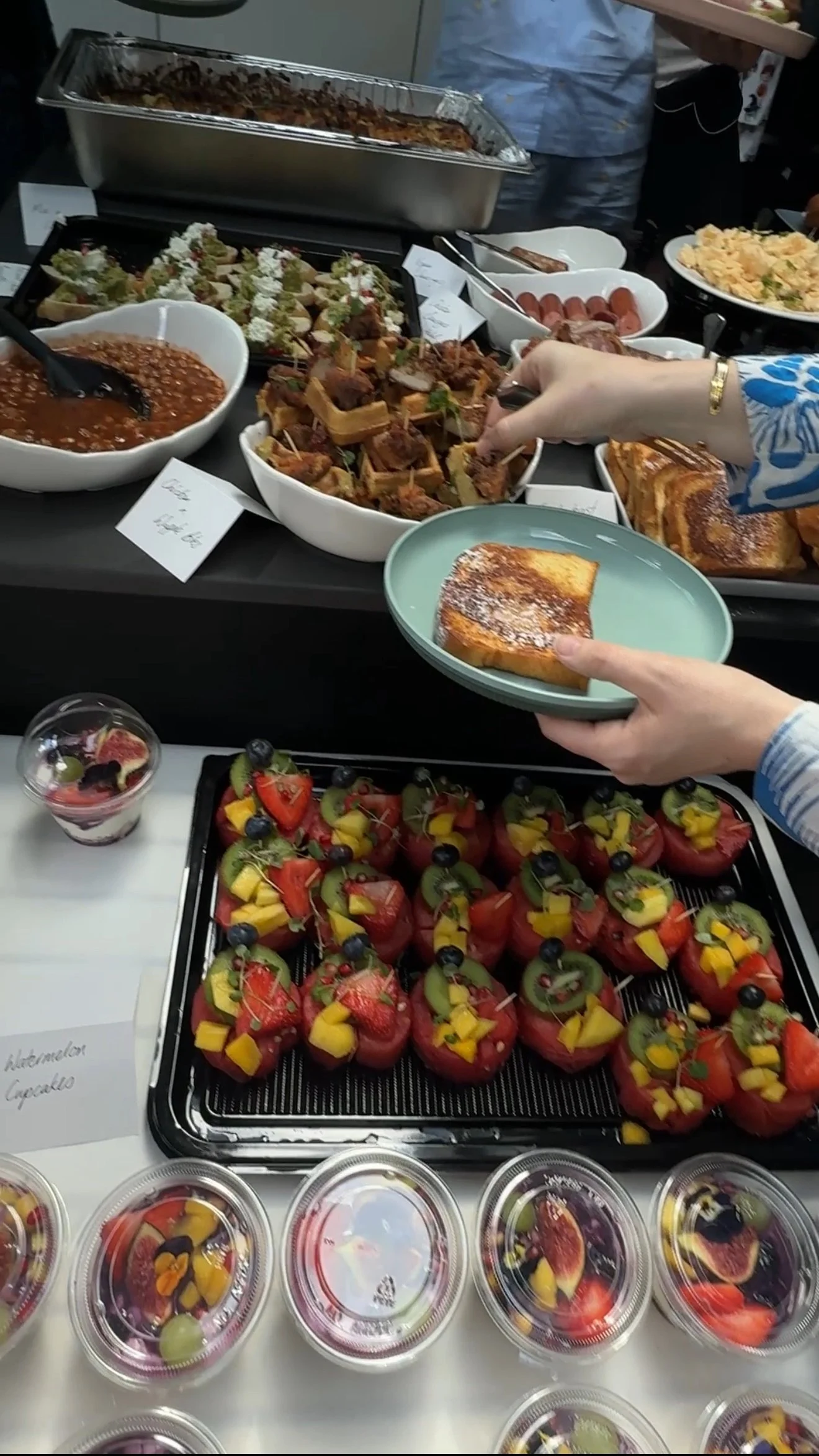 Bridal shower brunch spread
