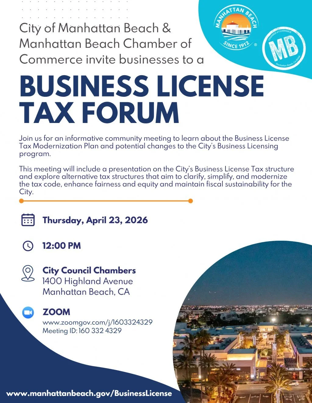 Business License Tax Forum