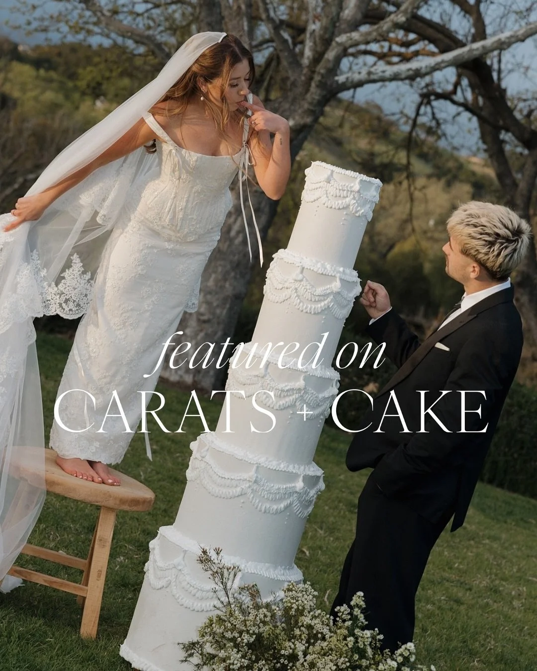 The Lucky Us editorial was a fever dream &amp; what an honor to be featured in @caratsandcake !! 🎂✨

&mdash;&mdash; &amp; check out their homepage to see this beautiful arch from @sparkcreativeevents &amp; team showcased ☺️

Can&rsquo;t wait for mor