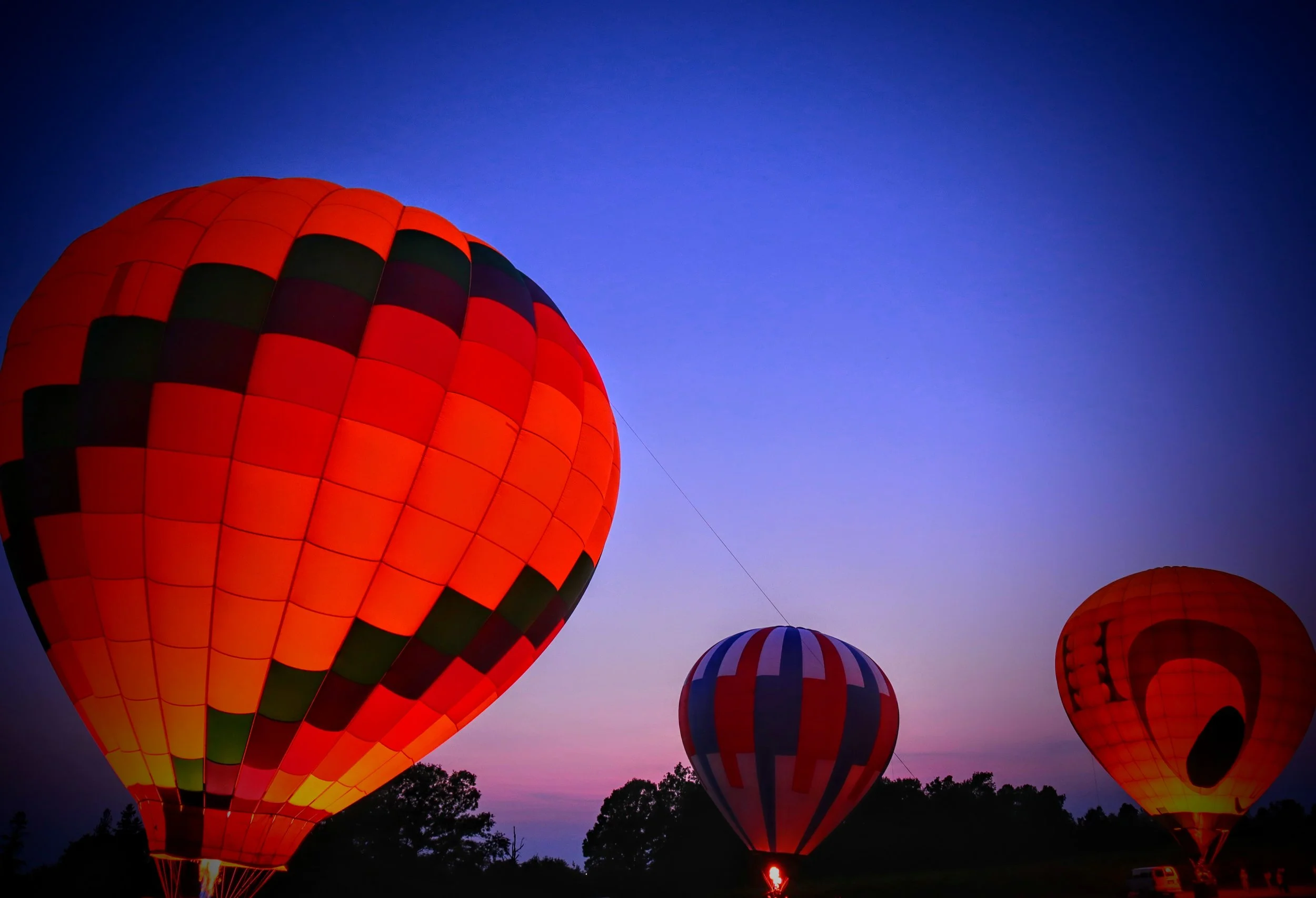Clayton Balloon Fest at Sunset
