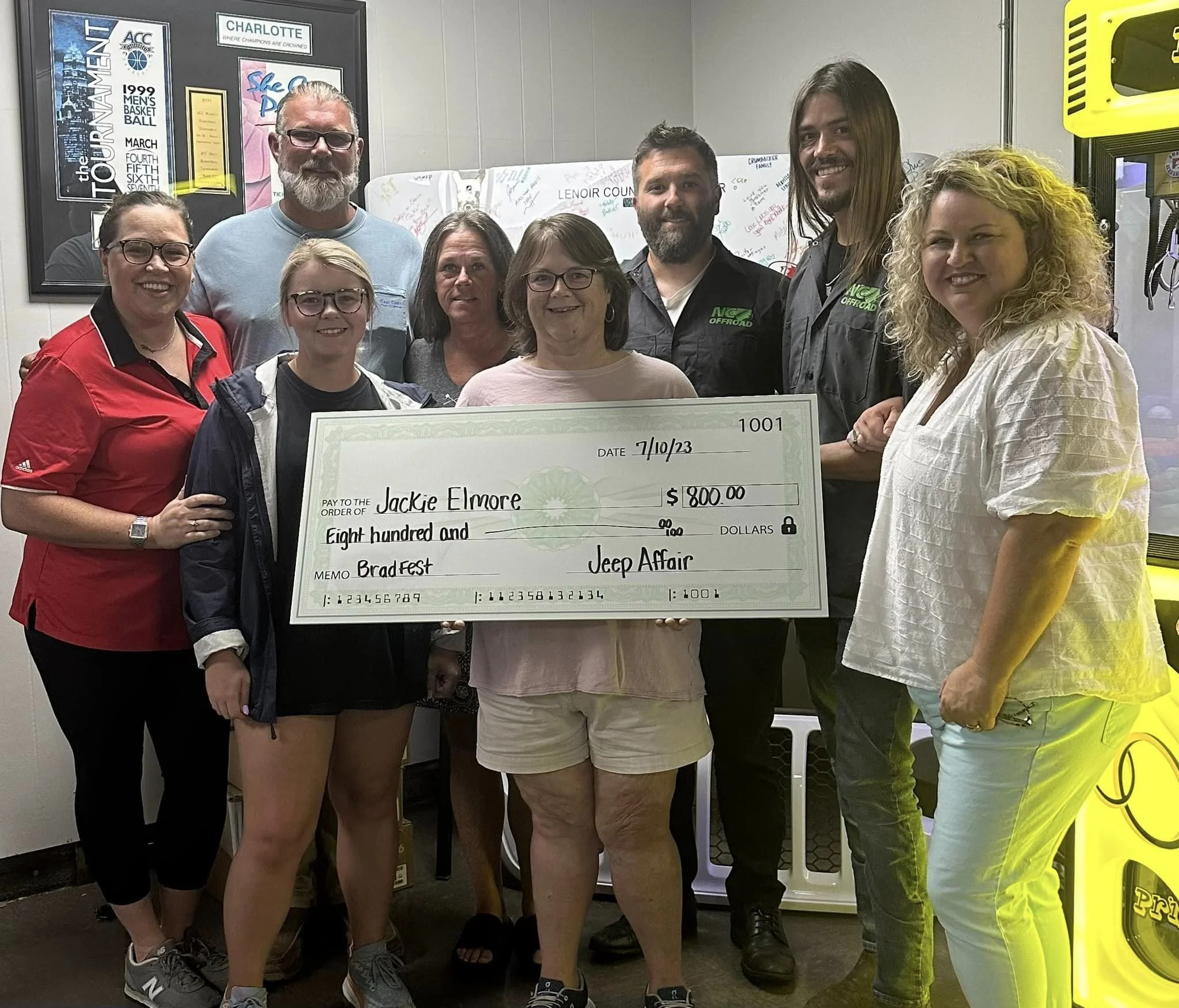 Lenoir County Fair Donates to The Jeep Affair