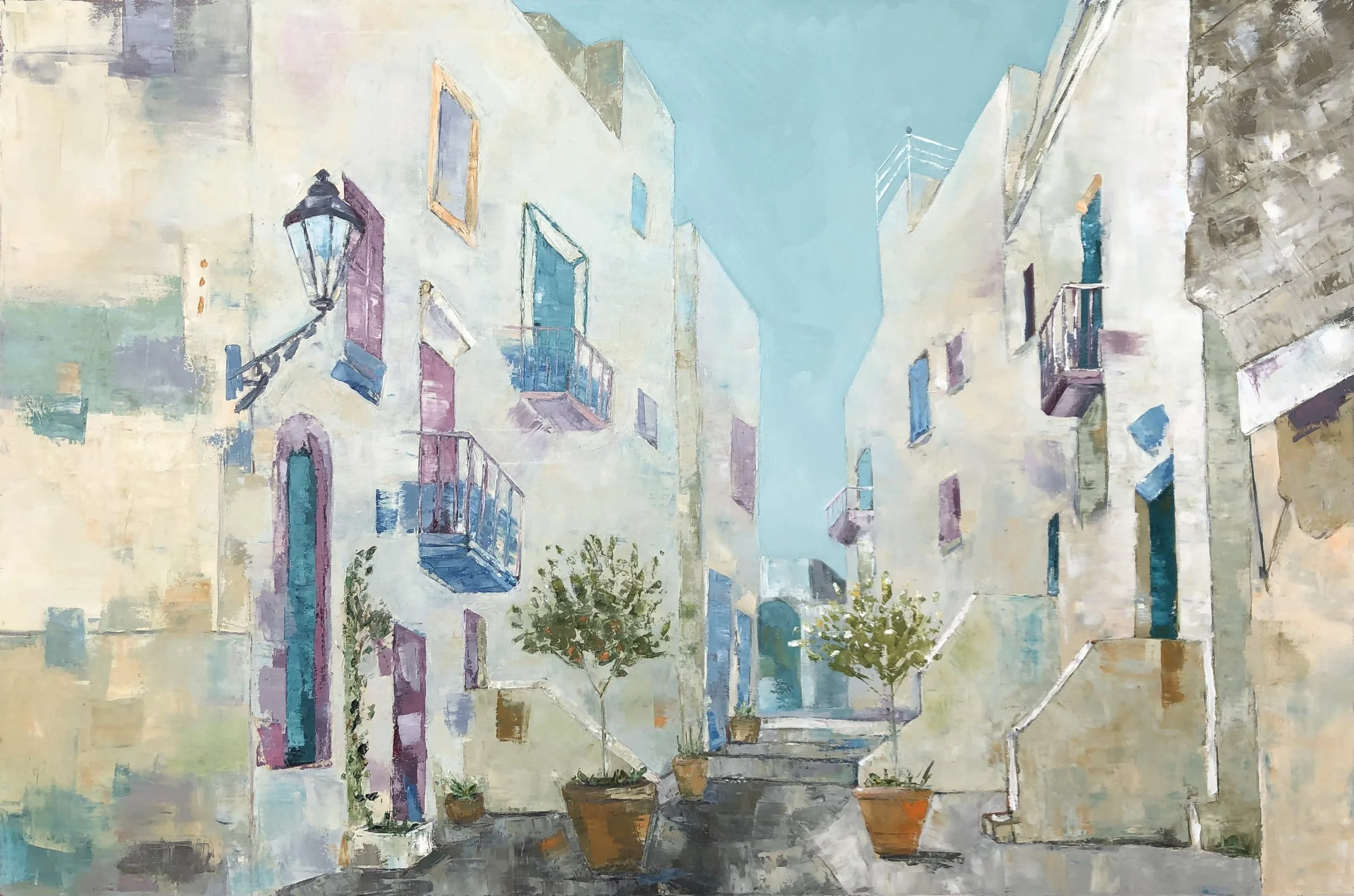 “Ostuni“/ 2022 , Oil on canvas, 120 × 80 cm