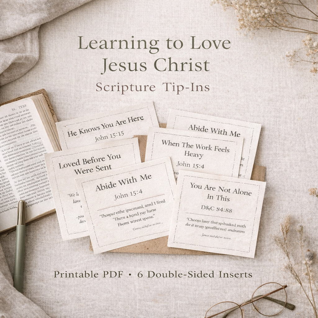 Learning to Love Jesus Christ Tip-ins