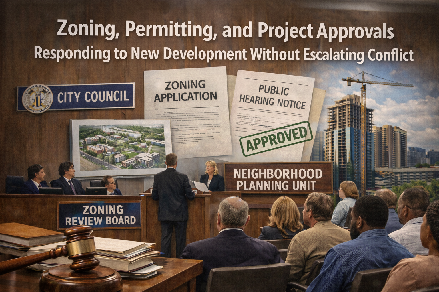 Zoning, Permitting, and Project Approvals Responding to New Development Without Escalating Conflict