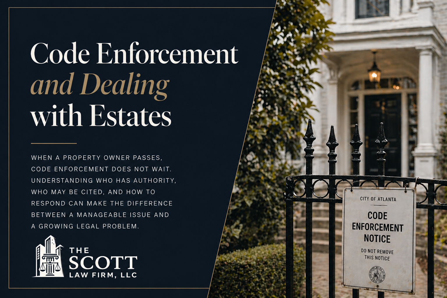When Code Enforcement Meets an Estate: Who Is Actually Responsible?