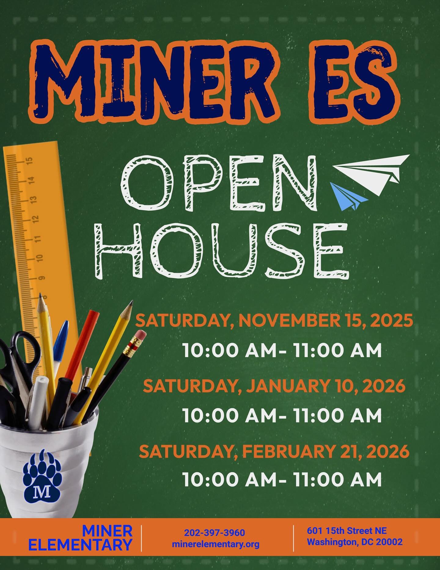 With the launch of the public school lottery application on Dec. 15, 2025 for the 2026-27 school year, we&rsquo;re starting early to help people see what makes Miner special. Swing by Miner ES for our Open House this weekend and in the new year and g