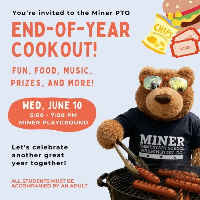 One last chance to give Honey B (our bear mascot) a squeeze before the school year ends. See you there!