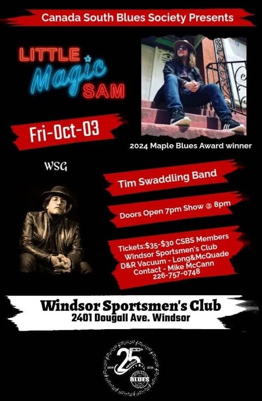 Canada South Blues Society Presents Little Magic Sam (Windsor)