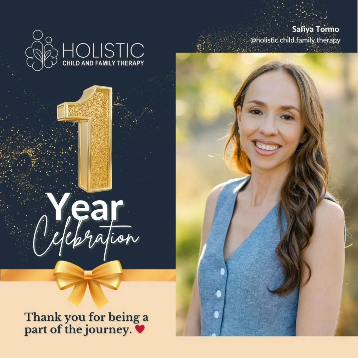 One year anniversary for @holistic.child.family.therapy 🥰❤️✨️

I stepped into entrepreneurship while still healing from the trauma and anxiety of my daughter&rsquo;s medical complications. The years leading up to taking the leap into private practic