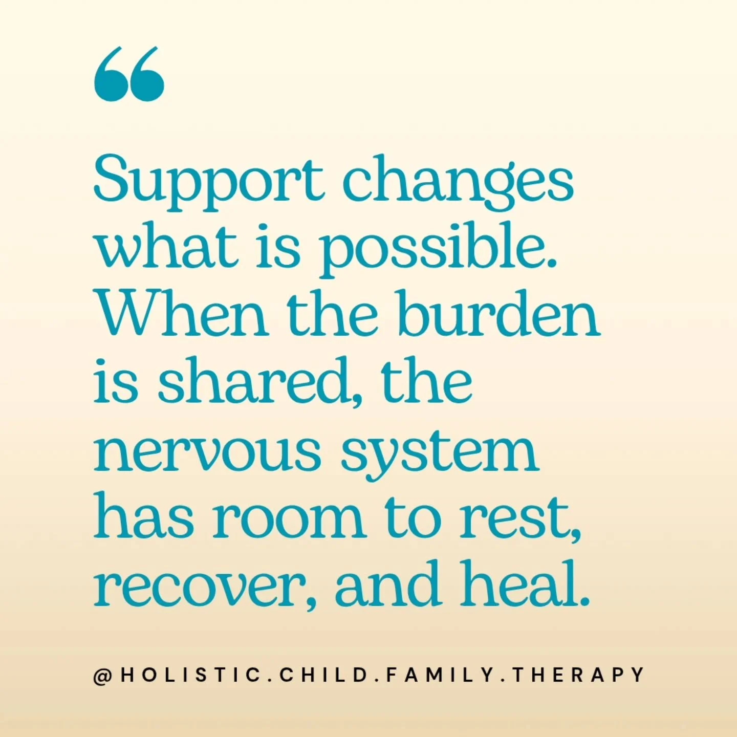 Many of us were taught to believe that if we're struggling, we just need to be stronger, more organized, or better at managing stress. 

But often the problem is a lack of support. 

Our nervous systems were never designed to carry the weight of pare
