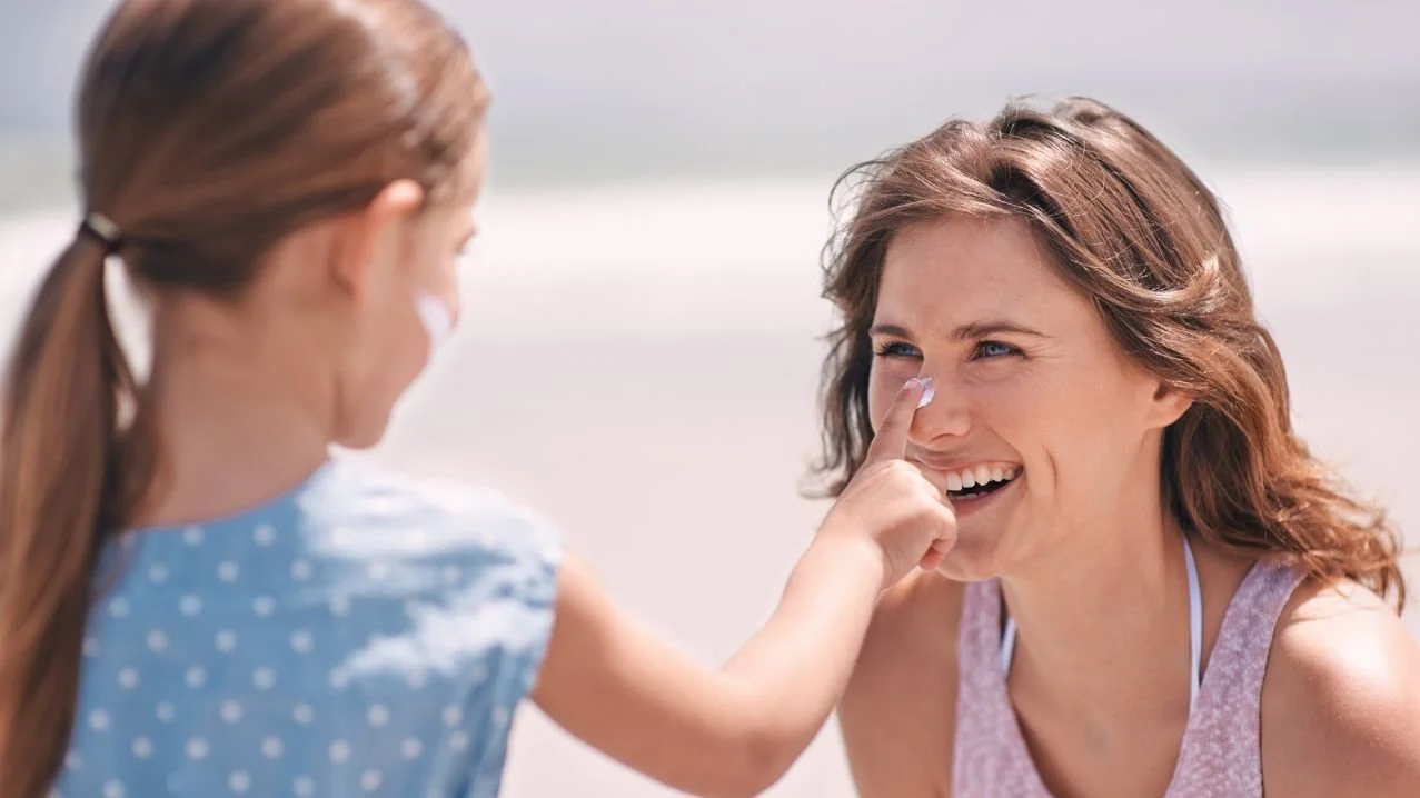 A mother on her own healing journey and enjoying time with her child.