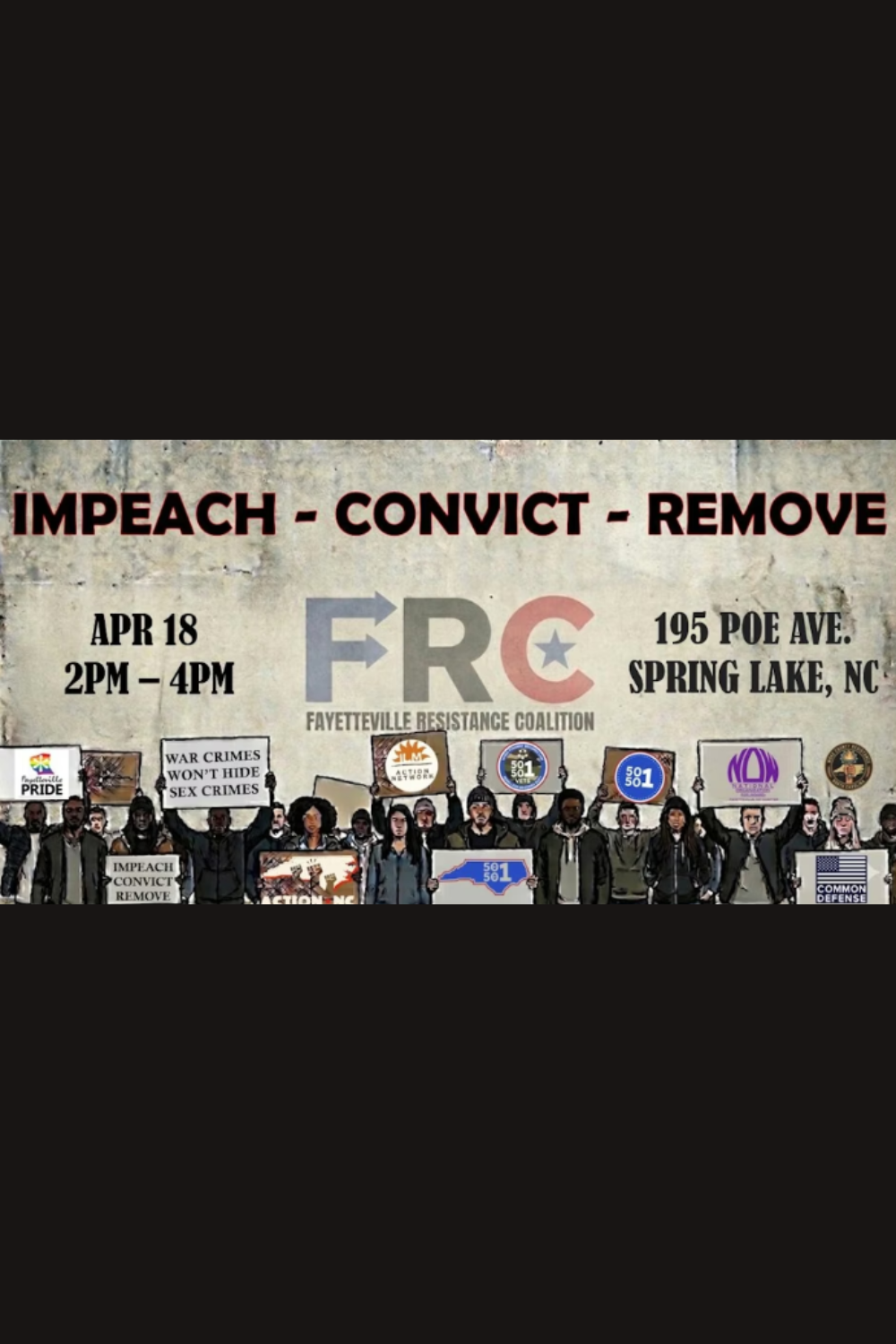 IMPEACH - CONVICT - REMOVE (bridge protest)