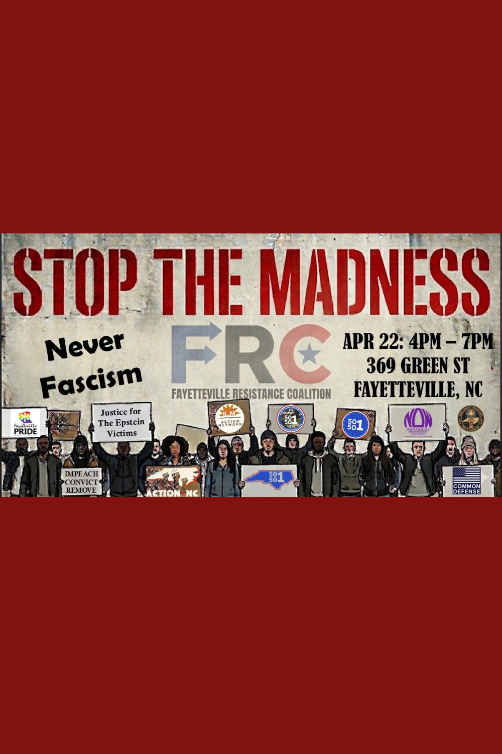 STOP THE MADNESS - NEVER FASCISM