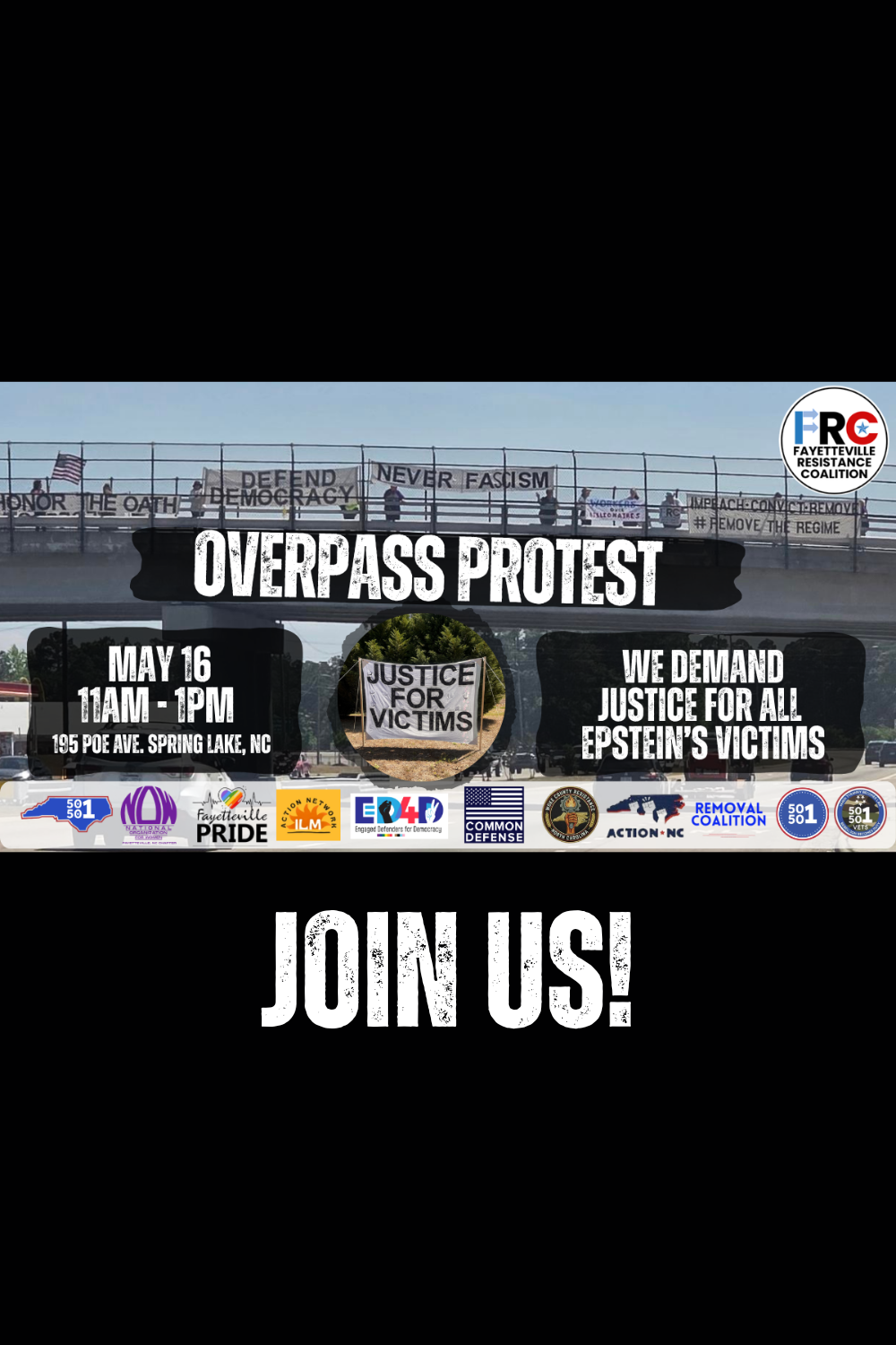 MONTHLY bridge protest -      JUSTICE FOR THE VICTIMS
