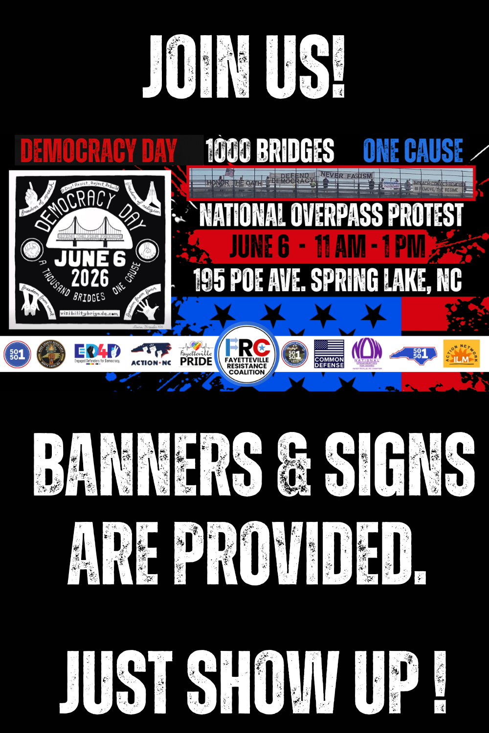 BRIDGE PROTEST - DEFEND DEMOCRACY