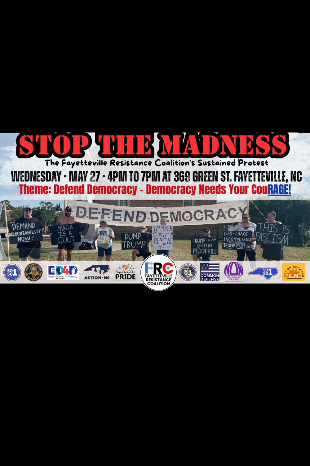 STOP THE MADNESS! -                       DEFEND DEMOCRACY