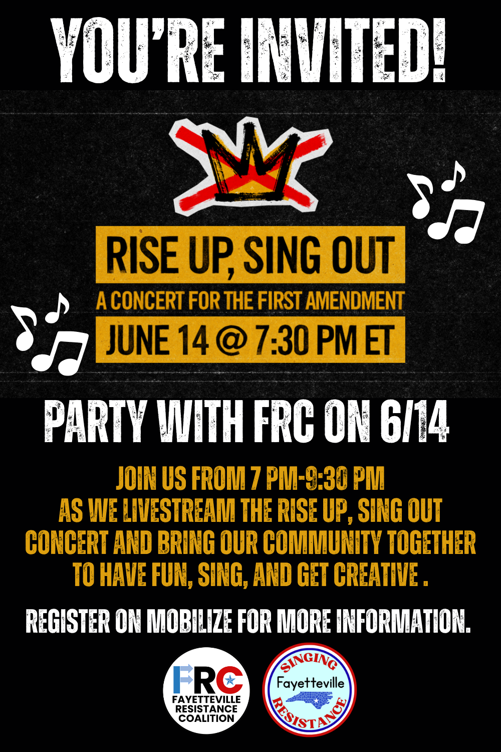 Rise Up, Sing Out Watch Party