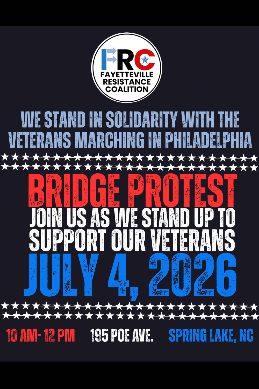 JULY 4th BRIDGE PROTEST - DEFEND DEMOCRACY
