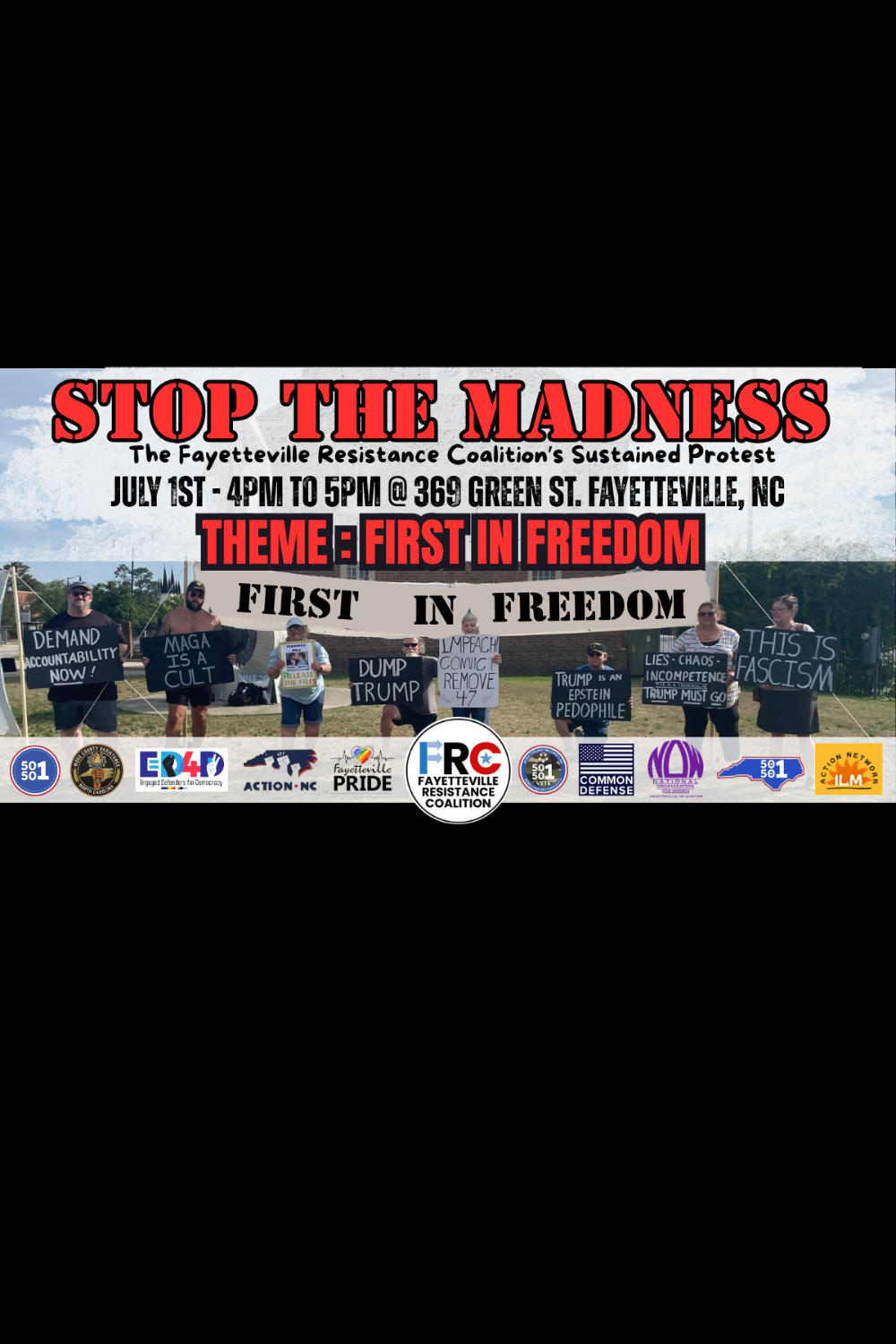 STOP THE MADNESS! WEEKLY PROTEST