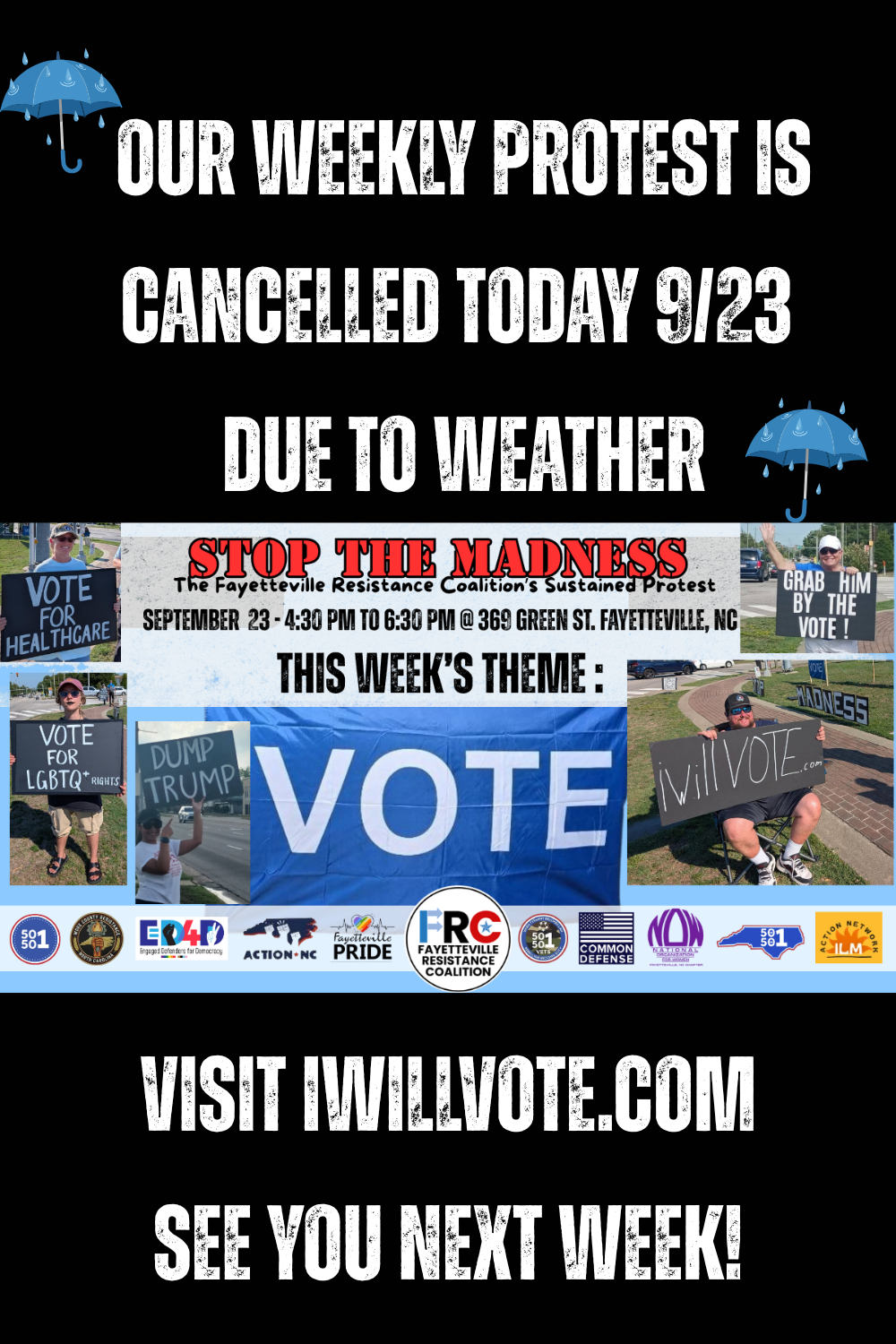 STOP THE MADNESS! - VOTE!