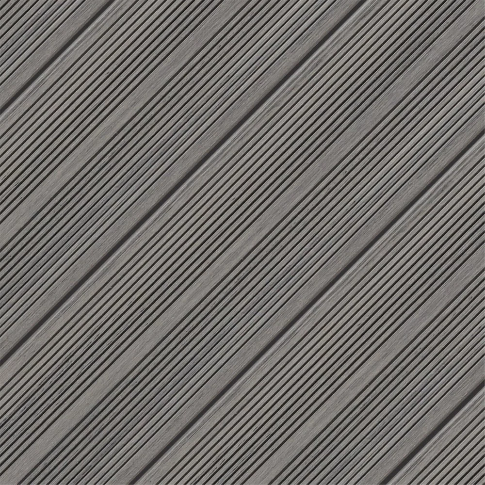 Close-up of a textured wooden surface with parallel grooves.