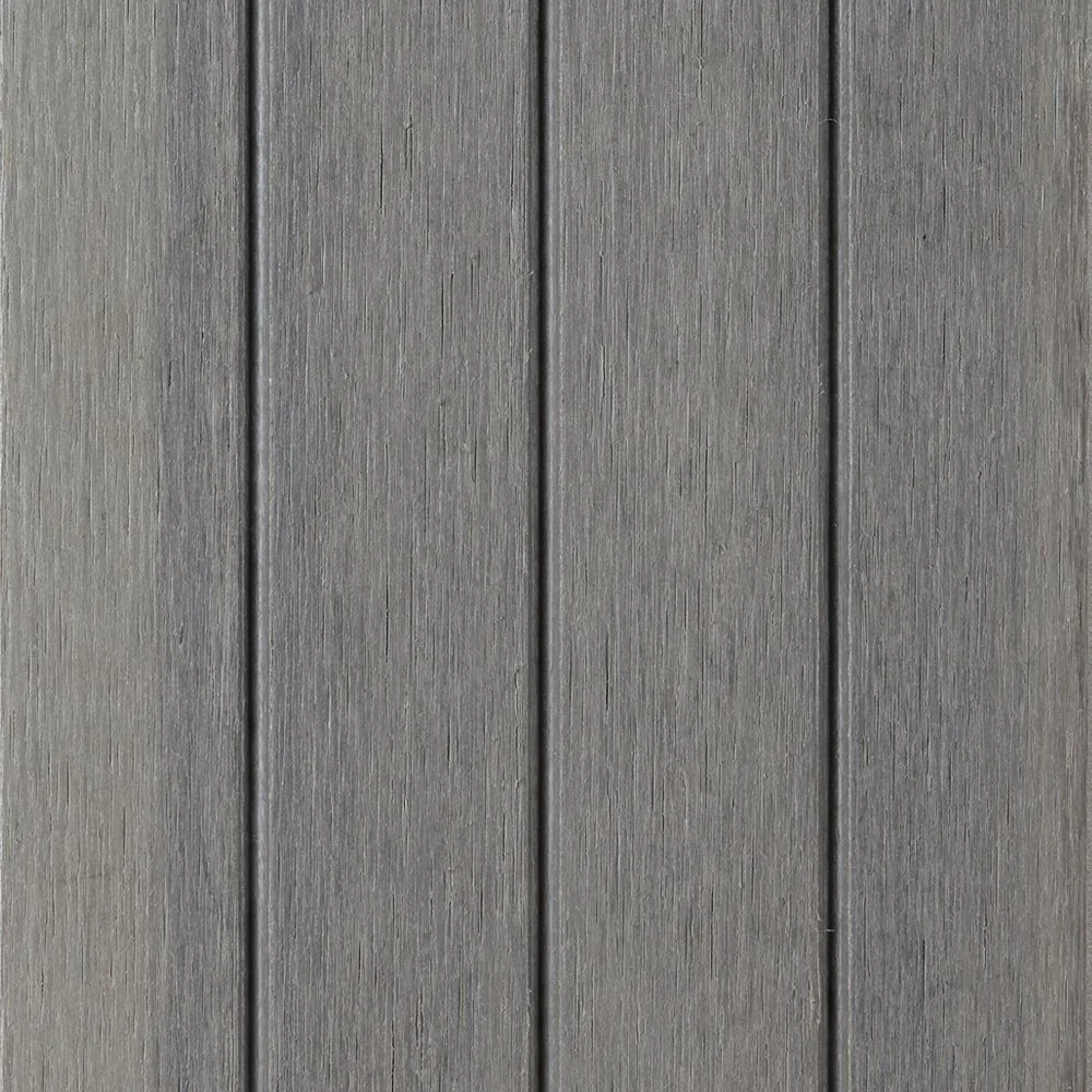 Close-up of gray wooden vertical planks.