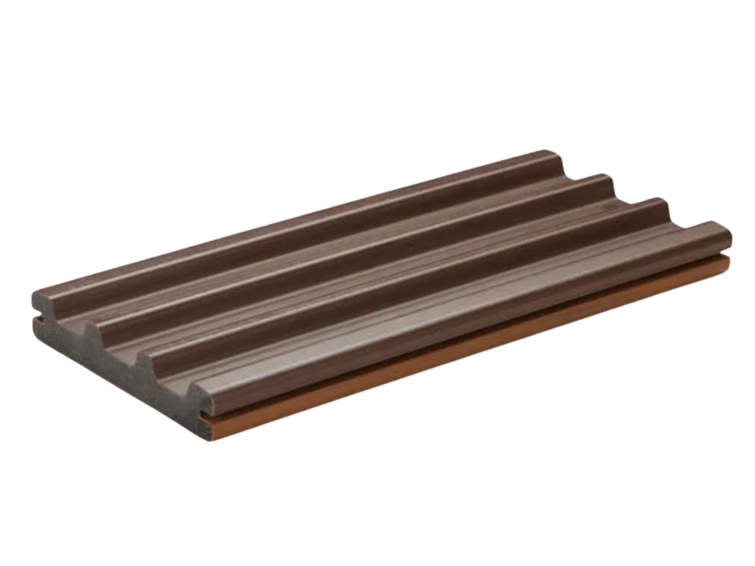 A wooden slatted mat or grate with a gray plastic frame.