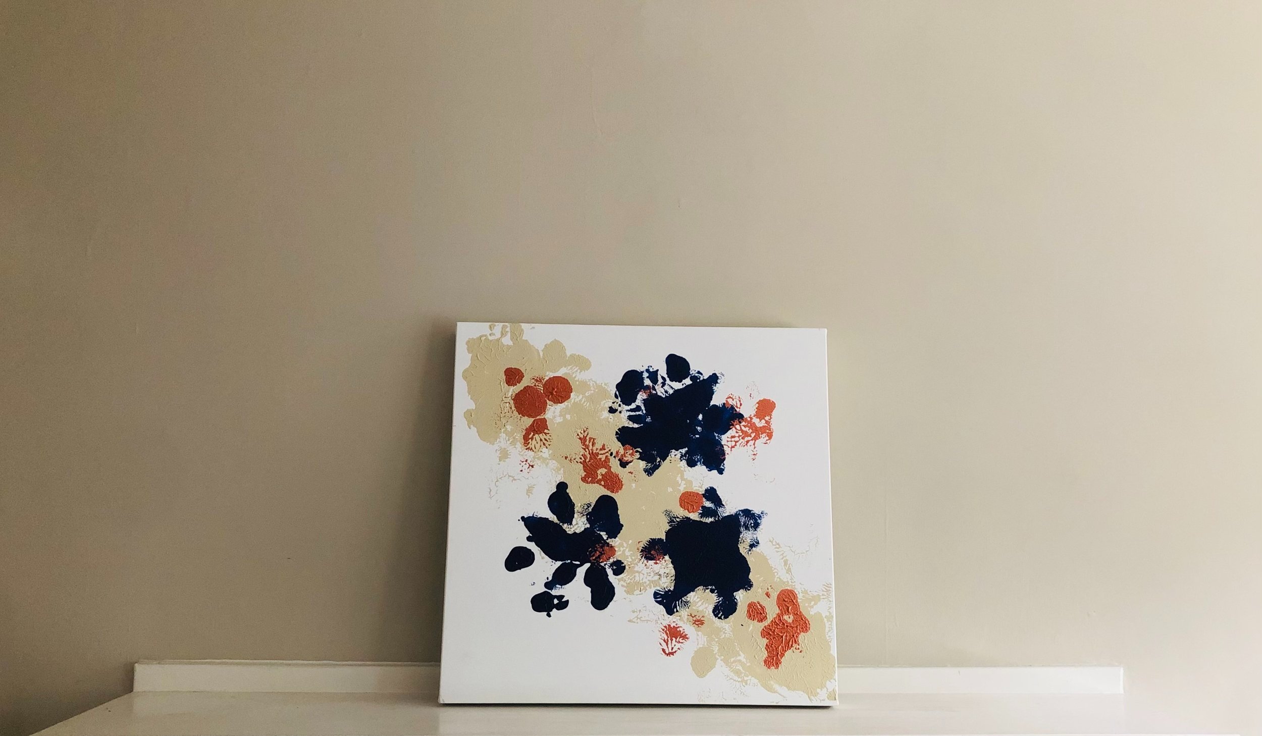 the blossom then said blue
24"x24" acrylic on canvas