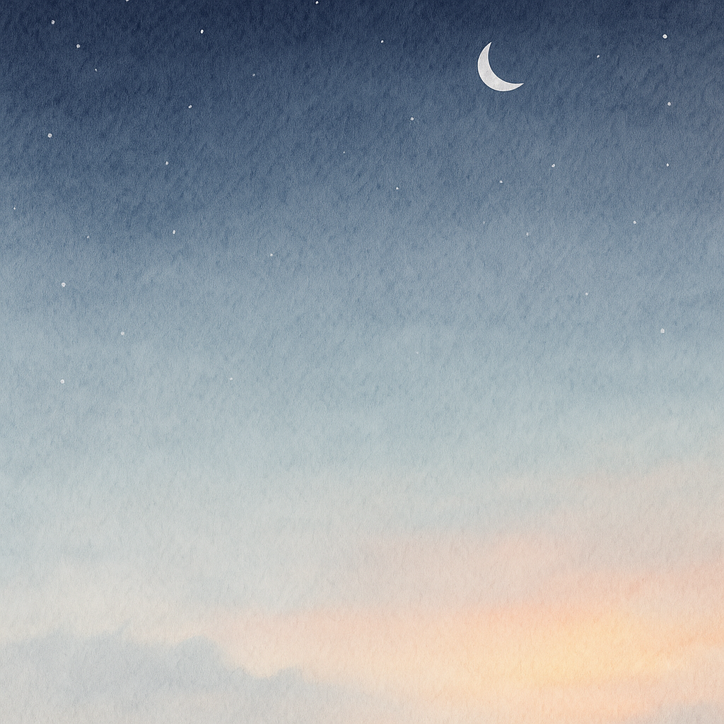 Celestial Dawn Over Calm Sky.png