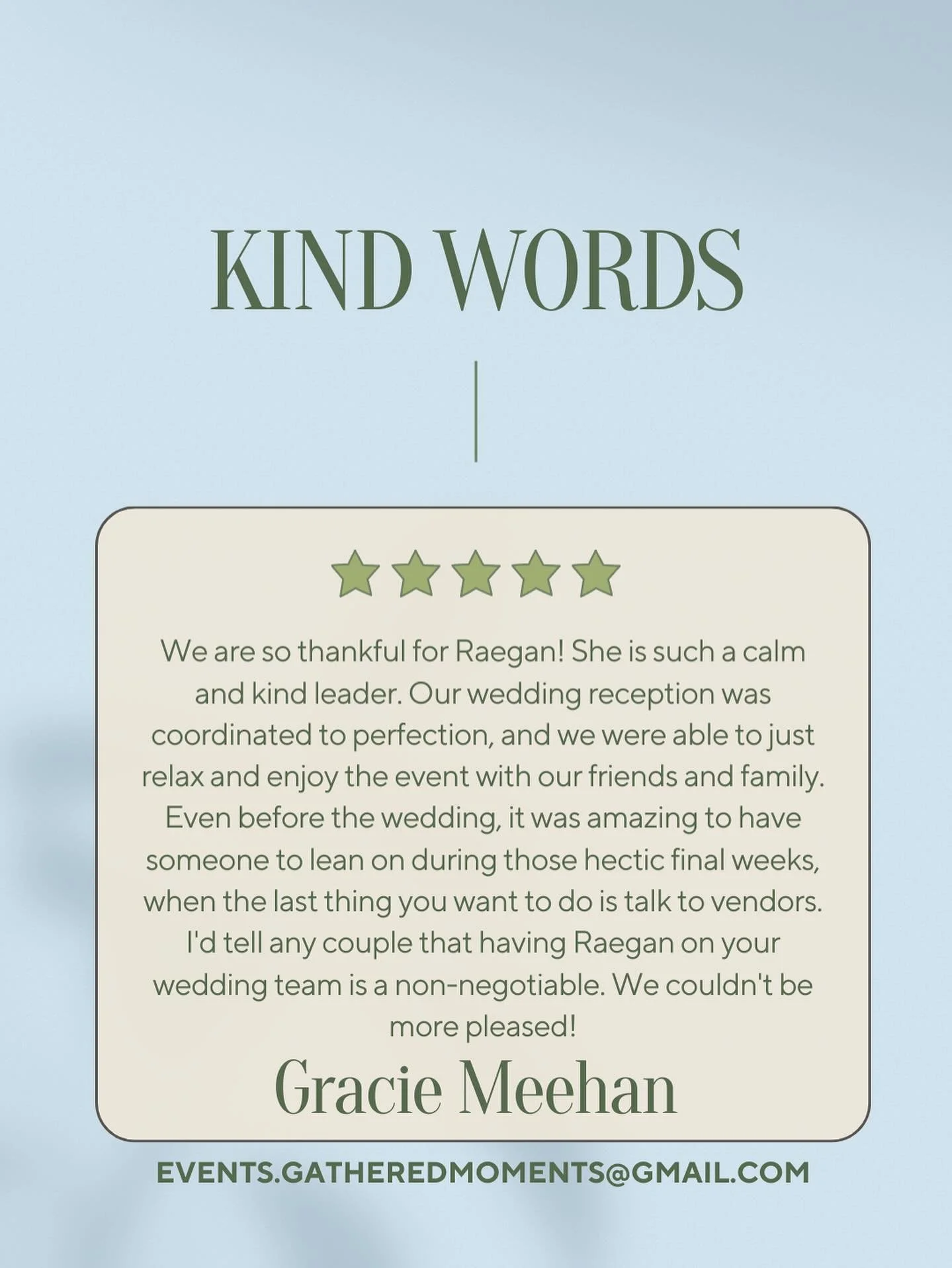 Kind words like these mean the world! Forever grateful for the couples and families who trust me with their special day! 🤍

#eventplanning #weddingcoordinator #eventcoordinator