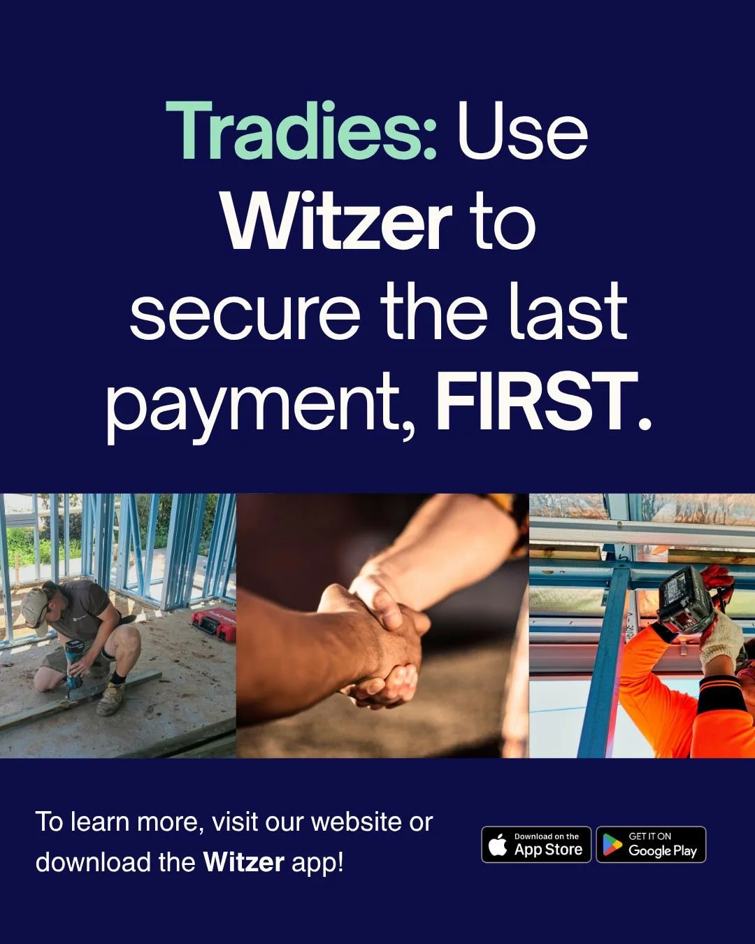 We all know the last payment is the hardest one to secure, so why not guarantee it with the help of Witzer 🤝

#witzer #app #aussie #construction #australia #explore #tradielife #bricklayer #plumber #scaffolder #landscaper #electrician