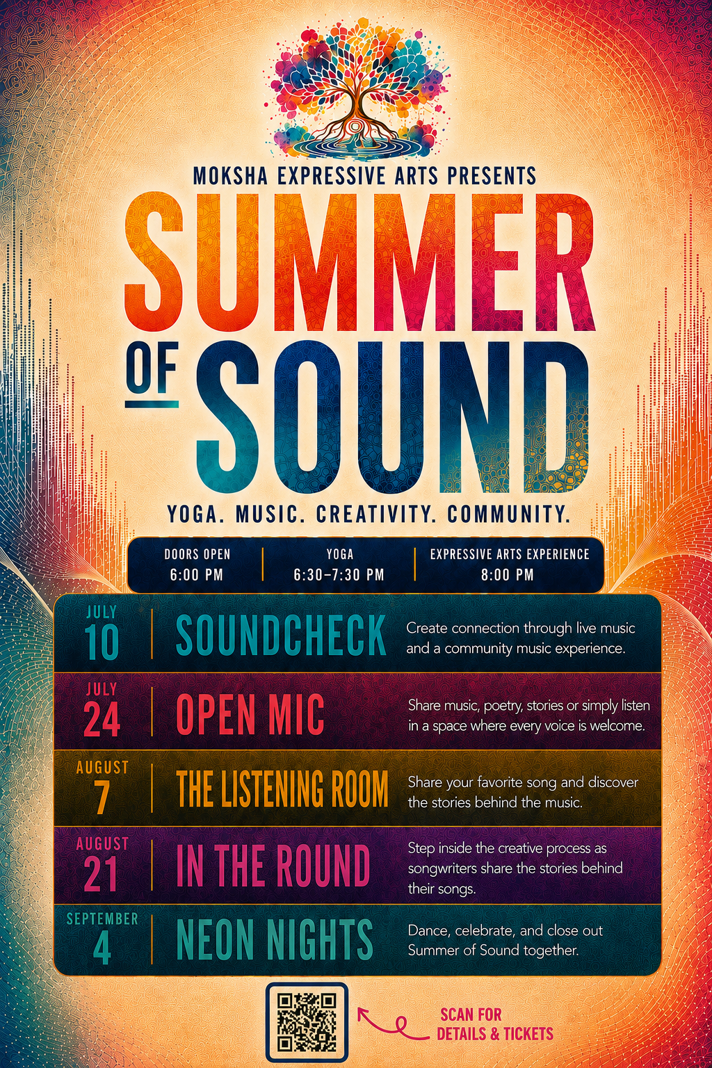 Summer of Sound- A Moksha Expressive Arts Series- Sound Check
