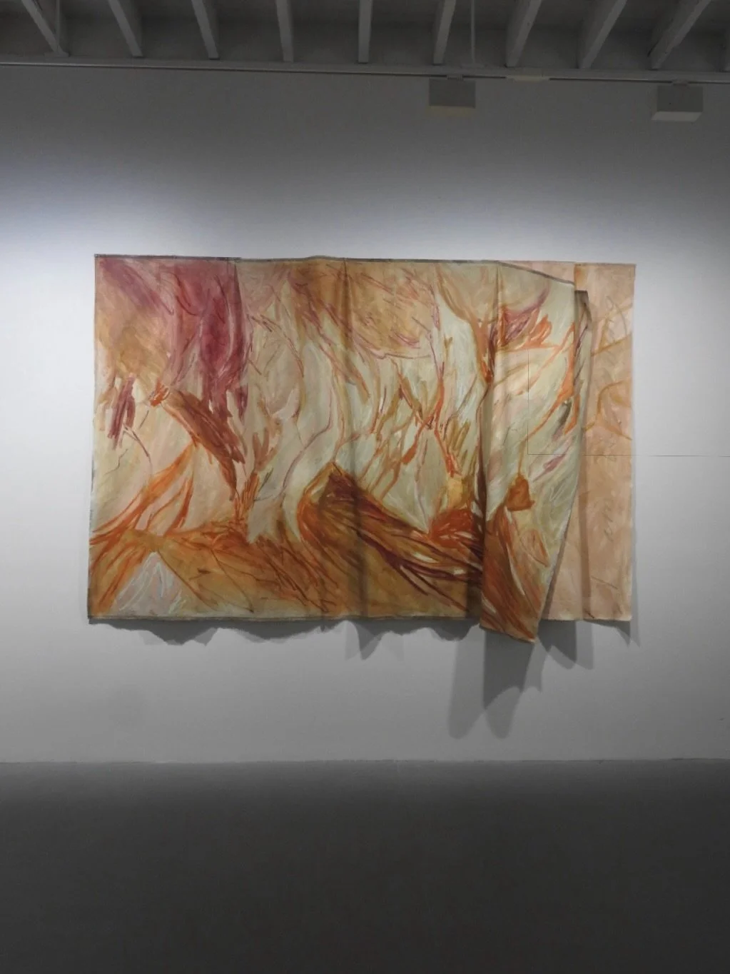 I Am Listening 
Oil &amp; acrylic on canvas 
3.5 x 2.5m

Exhibited at 
UNDERCURRENT
2nd Year Master of Contemporary Art
VCA Artspace Student Gallery 
Victorian College of The Arts
@vca_mca 
26-29 May 26 

An embodied investigation of movement through