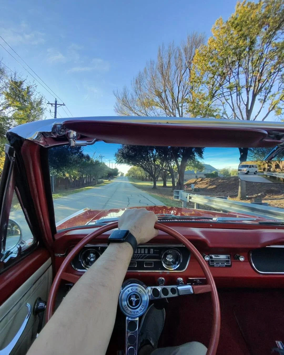 For those who have read DLDH book 6, you&rsquo;ll remember that Brad crashes a 1964 1/2 Mustang. I&rsquo;ve never forgiven him since. 

Finally got Lucy running and out of the garage today. It&rsquo;s been far too long.