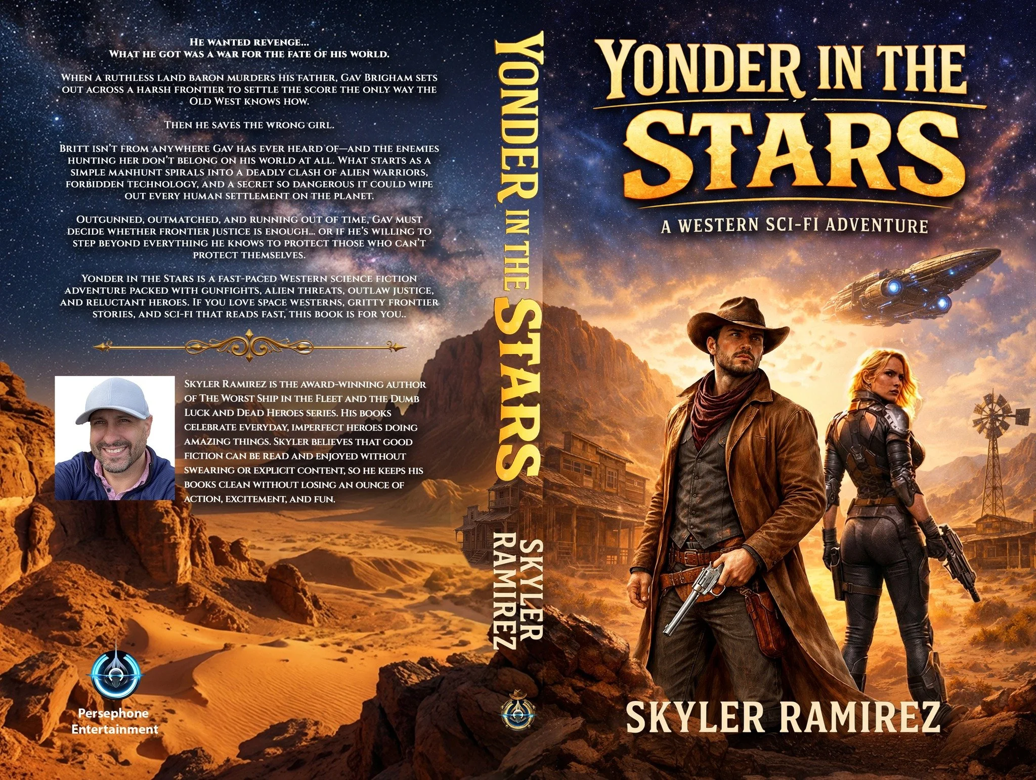 Coming this week! Here's the paperback cover for Yonder in the Stars: A Western Sci-Fi Adventure. My New Years gift to my readers, and my first foray outside of traditional sci-fi. It's an exciting ride! I'll post again as soon as it's available for 
