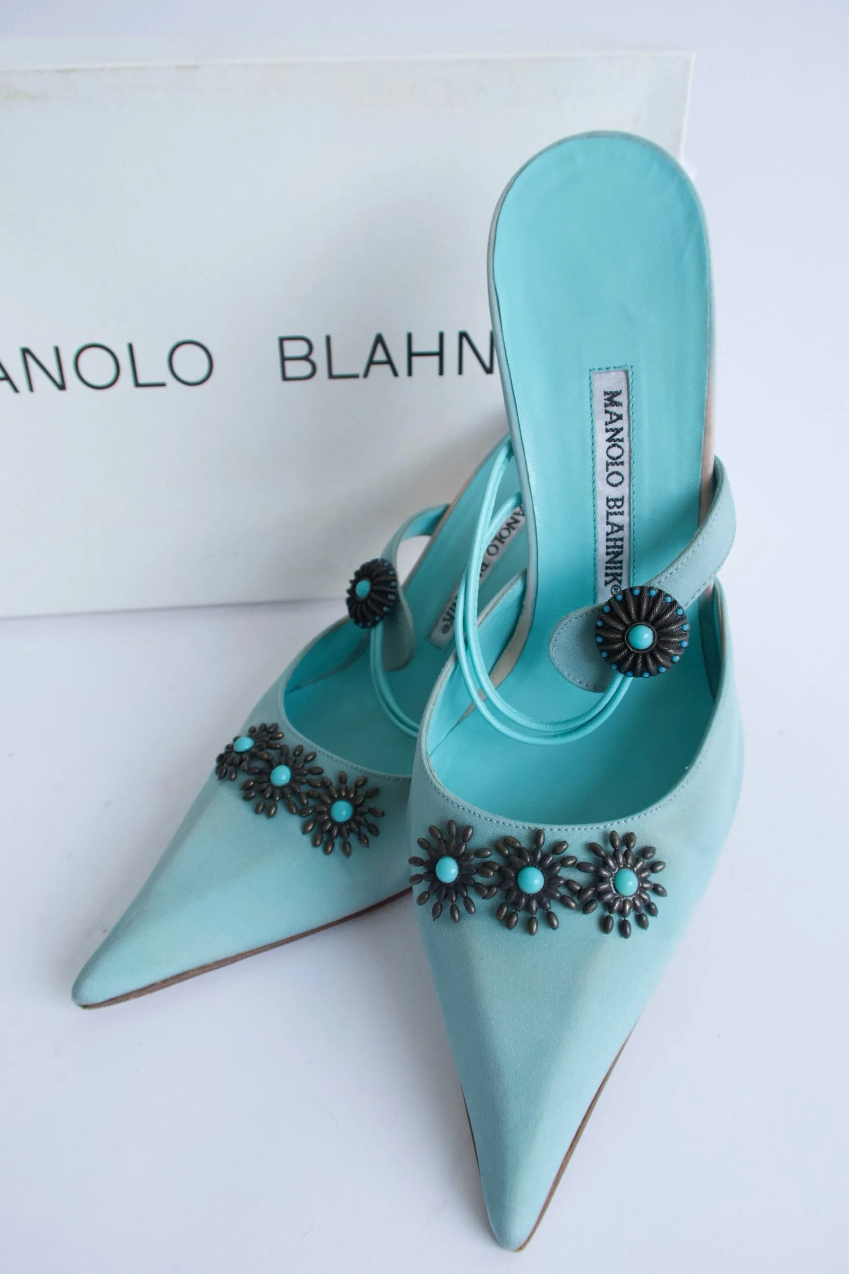 Rare beaded Manolo Blahniks