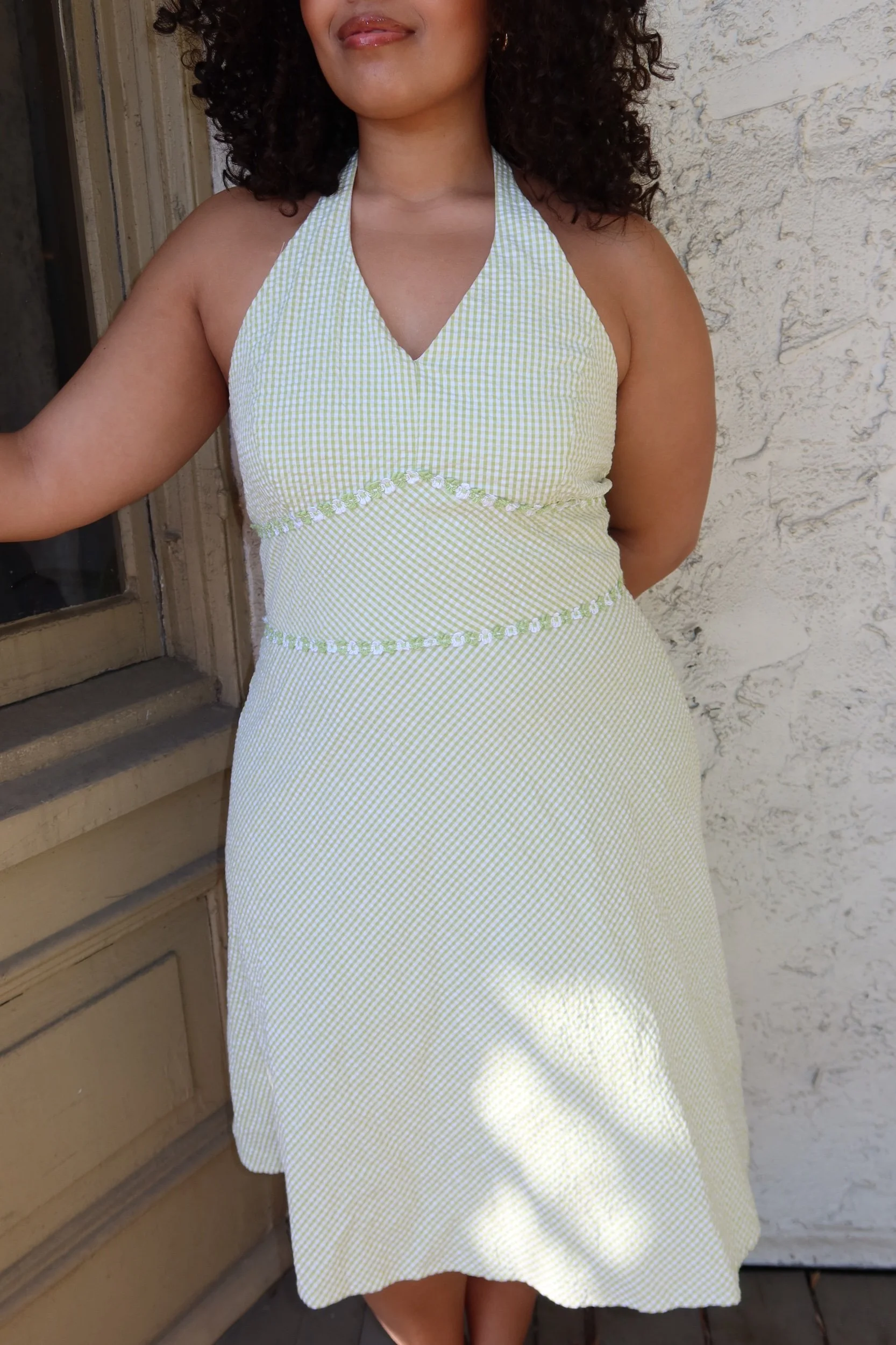 Dress Barn Gingham Halter dress
