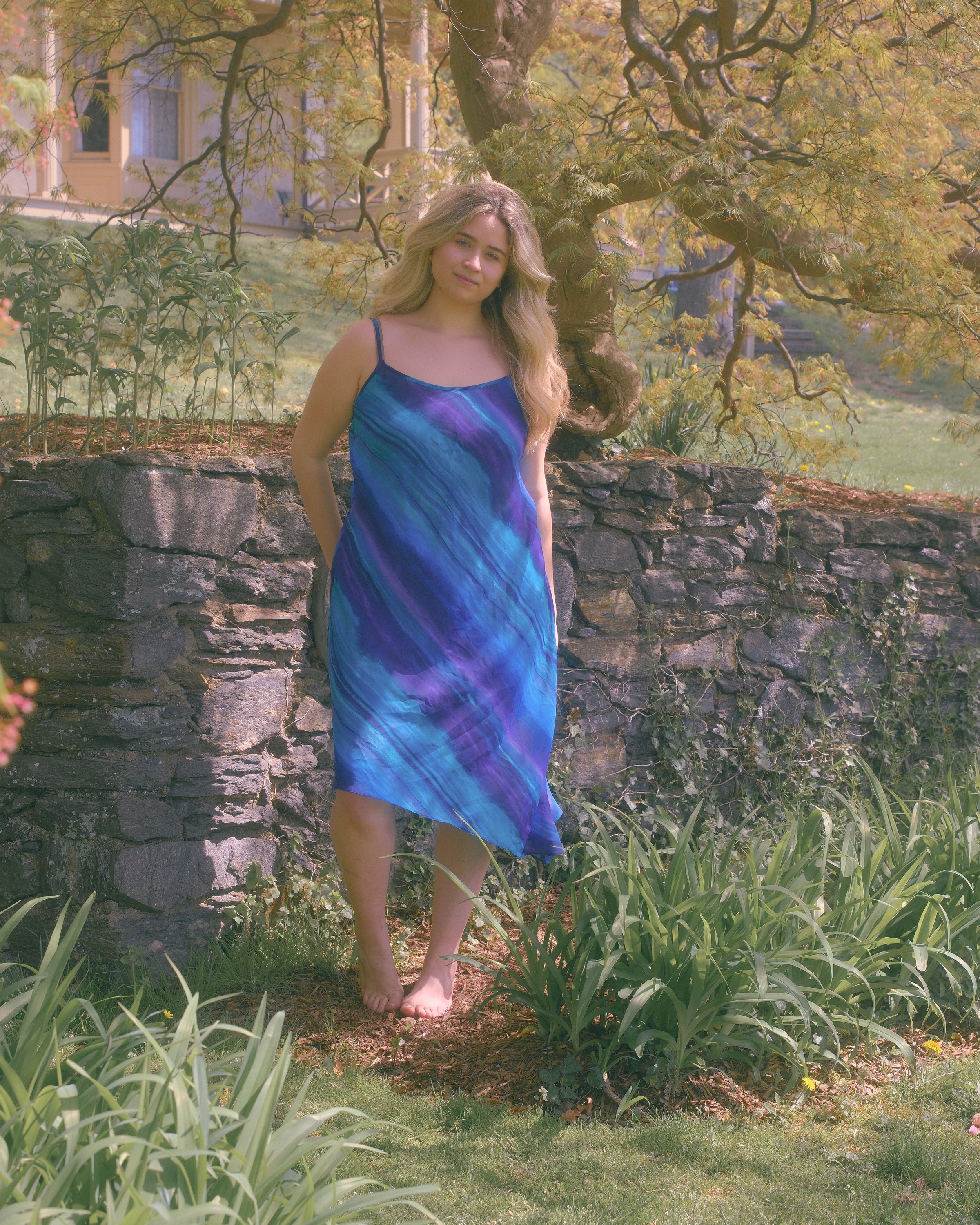 Deadstock Blue Midi Dress
