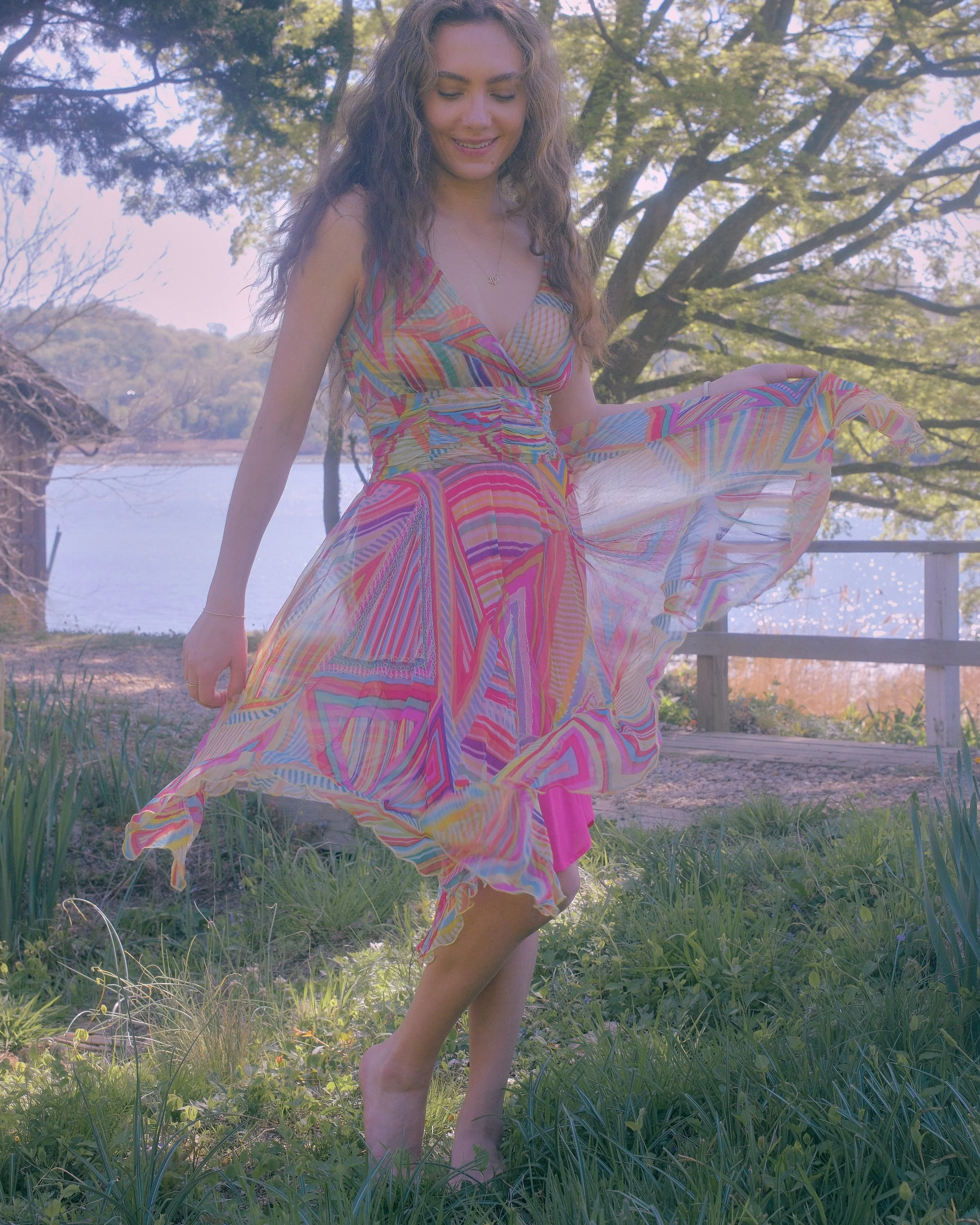 Aftershock Beaded Silk Midi