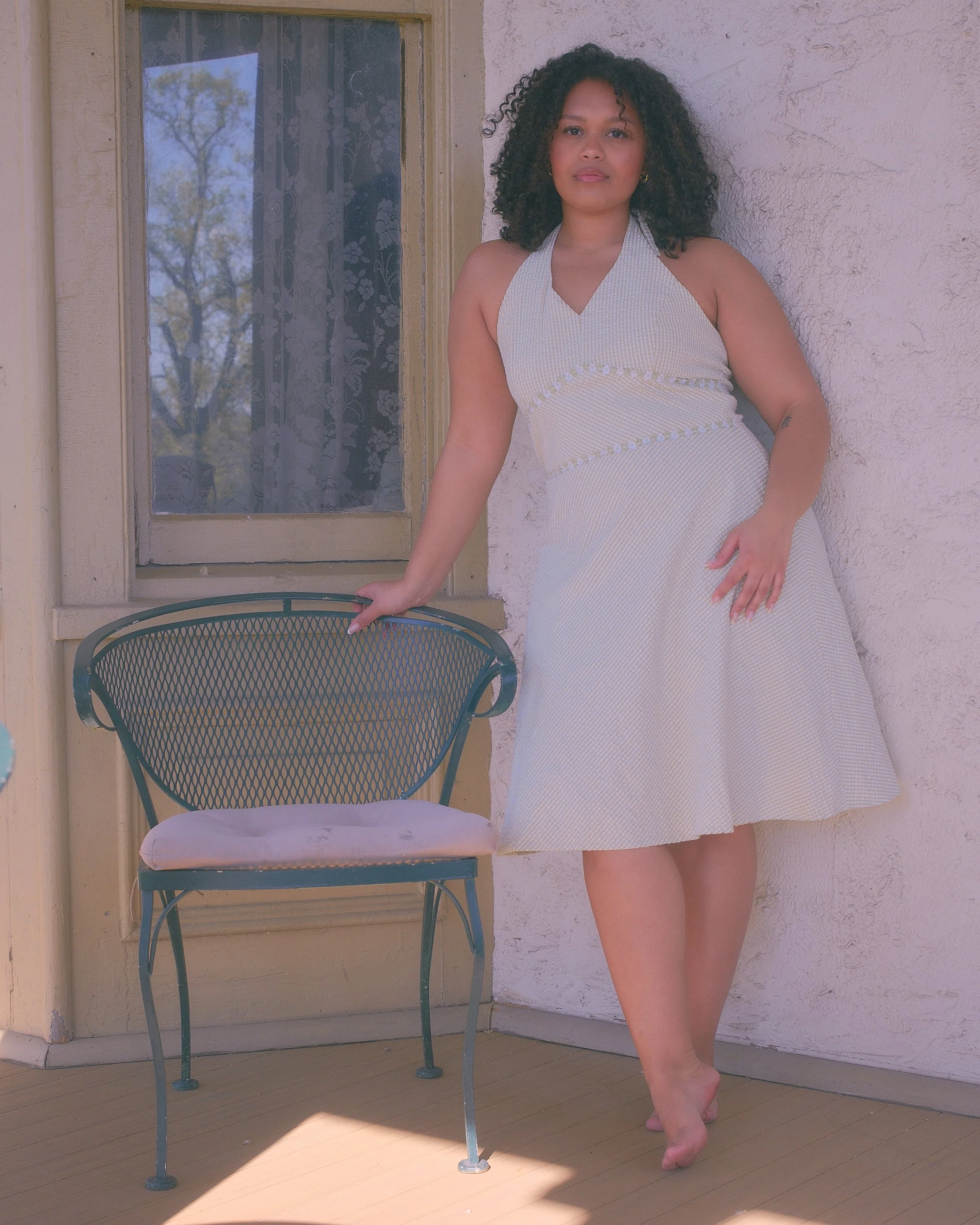 Dress Barn Gingham Halter dress