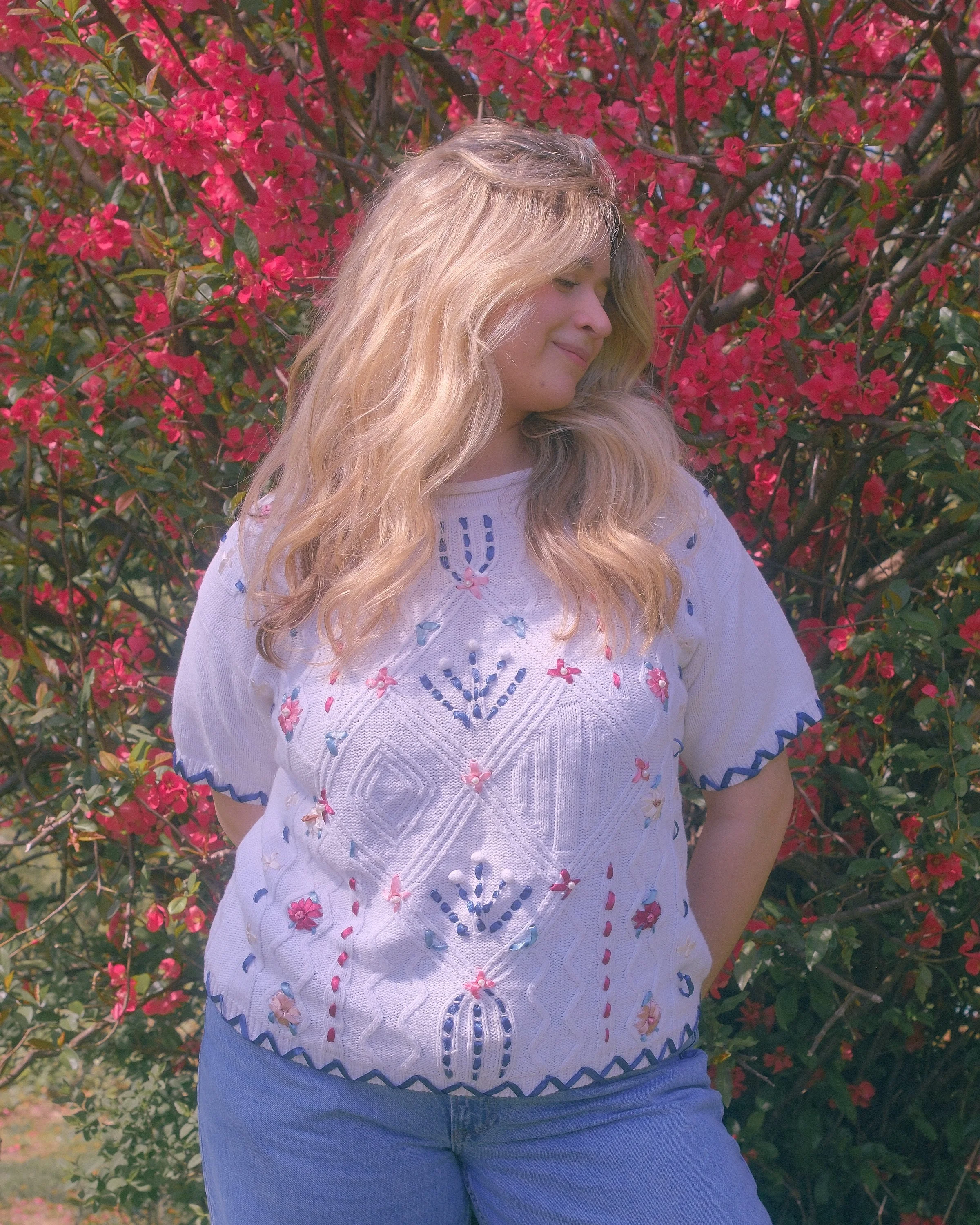 Shenanigans Embroidered Sweater Tee
