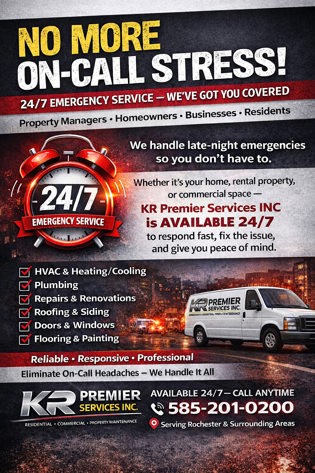 	•	KR Premier Services INC – Property Maintenance &amp; Emergency Repairs